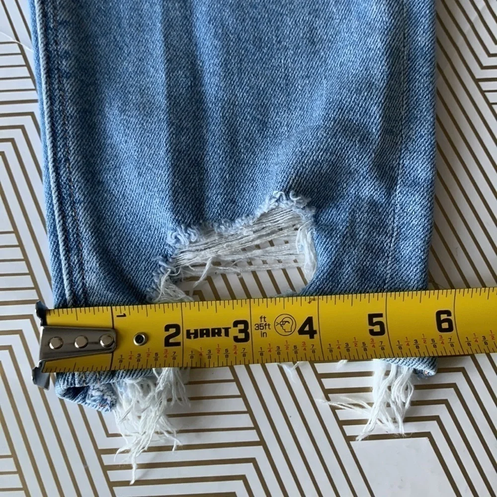 American Eagle "Mom Jean" Blue Jeans Size 4 Long #410 - Picture 12 of 12